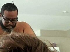 Little Whore Watches Herself Get Pounded by Daddy's Fat Black Cock