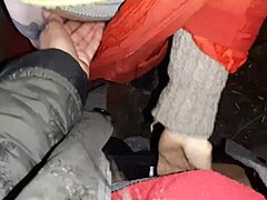 Wow, Our Autumn Romantic Sex in a Hut Feels So Wild!