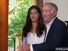 Old and Young Threesome Smashes Hard South of the Border