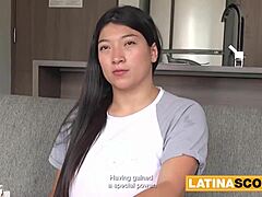 dude, this latina bbw with massive tits takes rough deep throat at casting