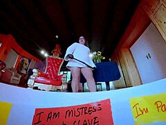 Dominatrix Mistress April Shows Off Huge Openings
