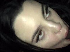 this amateur 19yr old spanish girl deepthroats big black cock in the hood