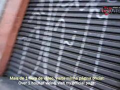 the slut sucks strangers at the gloryhole, swallows their cum, and kisses her cuckold