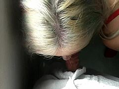 Passionate Bareback Fuck with Blonde Secretary at Office Window