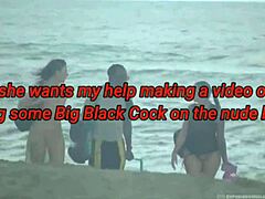 Helena Price Films Wife Stefanie Mafra's Interracial Fuck on Nude Beach