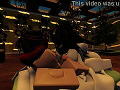 My subscriber begged me to fuck her hard in Roblox condo game. Pov action went deep.