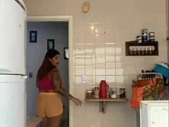 Husband Catches Wife Flashing Big Pussy on Balcony!