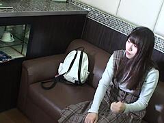 Heyy, check this cute Japanese babe getting her pussy licked till she screams! 😍