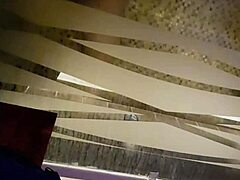 Mexican amateur babe washes tight ass in bathroom.