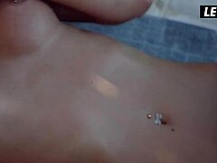 horny teen lesbians licking pussy by the pool in sensual play