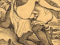 Vintage erotic drawings showcase timeless sensual art