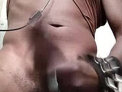Alone And Horny, She Masturbates To Monster Black Cock