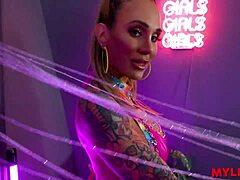 Caught Friends Mom Stripping in Club Hooking