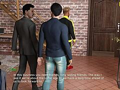 Erotic scene with curvy woman in outfit doing 69 position