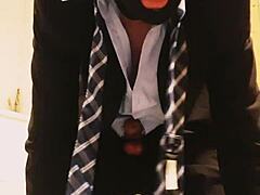Masturbation In Business Suit Brings Intense Feelings
