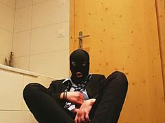 Masturbation in BUSINESS SUIT gets wild