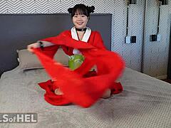 Beautiful Japanese Model Experiences Intense Fingering with Multiple Shuddering Orgasms.