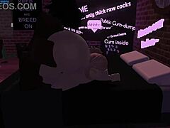Puta en Roblox FOLLANdo hard with a big black cock in wild action