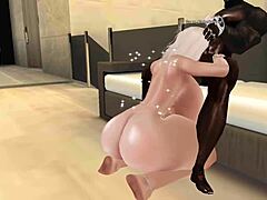 Curious Bimbo Snowbunny Takes on Massive BBC in Wild IMVU Encounter. What Happens Next?