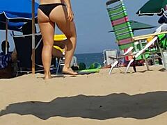 Candid Beach Slut In Bikini