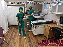 just caught alix avery backstage in latex gloves giving a wild footjob to the dirty dermatologist