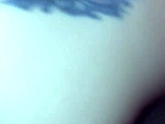This girl moans loudly during intense doggy-style fucking with her tight pussy.