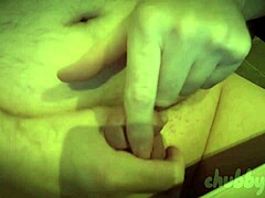 Chubbykaot risks it all masturbating solo at the office