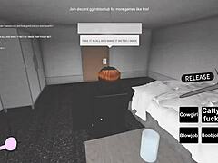 raw roblox porn with wild whore getting it on hard