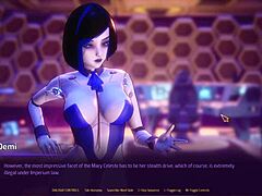 Playing Subverse Part-4 with Big Tits and Nude Game