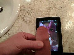 i made this masked tribute for nympho2225 with blowjob and cum all over her