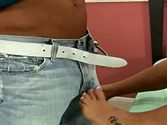 Super Sexy Hot Blonde Gets Fast Hard Pussy Fuck with Barefoot Feet Toe Fetish in Quickie