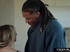 VixenPlus Naughty College Blonde Aria Craves BBC for Deep Doggystyle Action. She Takes It All!