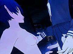 VR Erotic Roleplay with Naoto and Cross-Dressed V-Kun Explodes