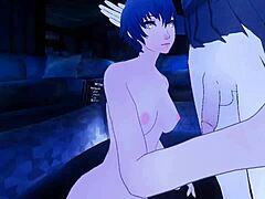 VR Erotic Roleplay with Naoto and Cross-Dressed V-Kun Explodes