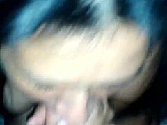 Morena Latina gives an intense and juicy blowjob