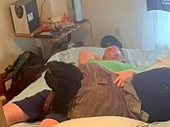 Homemade Amateur Ebony Neighbor Fucks in Bedroom