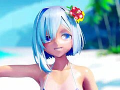 teddy bear cutie dancing seductively in tiny bikini