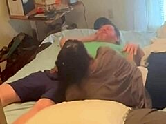 Homemade Amateur Ebony Neighbor Fucks in Bedroom