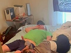 Homemade Amateur Ebony Neighbor Fucks in Bedroom