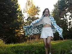 Teen Alice Flore Turns Camping into Naughty Solo Play