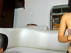 Rich Latina Mommy Gives Sloppy Blowjobs with Spitting Home Alone