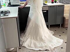 This runaway bride got wild with rough doggystyle and wet orgasms