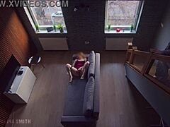 roommate caught me masturbating in dorm, so i kept going as he watched.