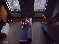 roommate caught me masturbating in dorm, so i kept going as he watched.