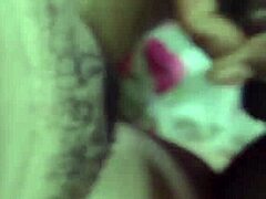 Bruna spills a massive load over her hairy mound after wild action