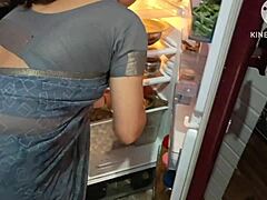 Stepmom Boldly Pounds Stepson's Huge Cock In Kitchen Doggystyle While Mother Nearby