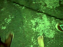 Amateur Latina Blonde in Public Street Fucking Without Condoms