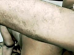 indian desi mom takes on boys with hardcore fucking in this homemade scene, her moans filling the hindi audio as she handles that monster cock.