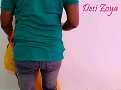 Newly married Indian girlfriend rides her boyfriend's cock hard in outdoor public sex with horny moans.