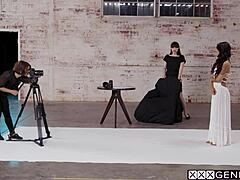 Shemales Natalie Mars And Khloe Kay Dominate Photographer Adriana Chechik